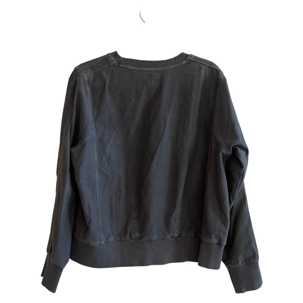 Athleta Farallon Garment Dye Sweatshirt Black Size Large - Picture 3 of 10